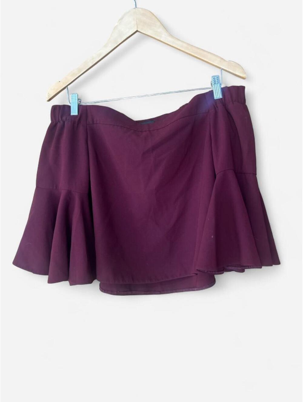 Topshop Women's Burgundy Blous